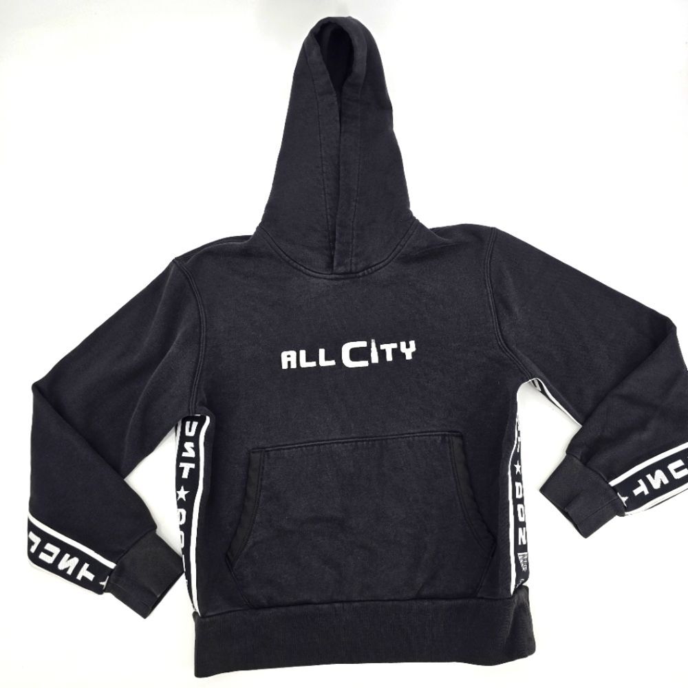 All City By Just Don Black Hoodie Sweater Size S
